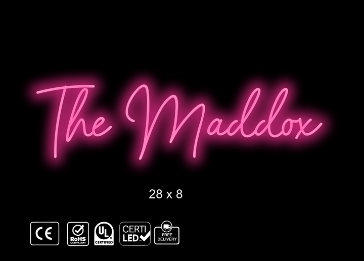 custom Neon sign Chris Maddox