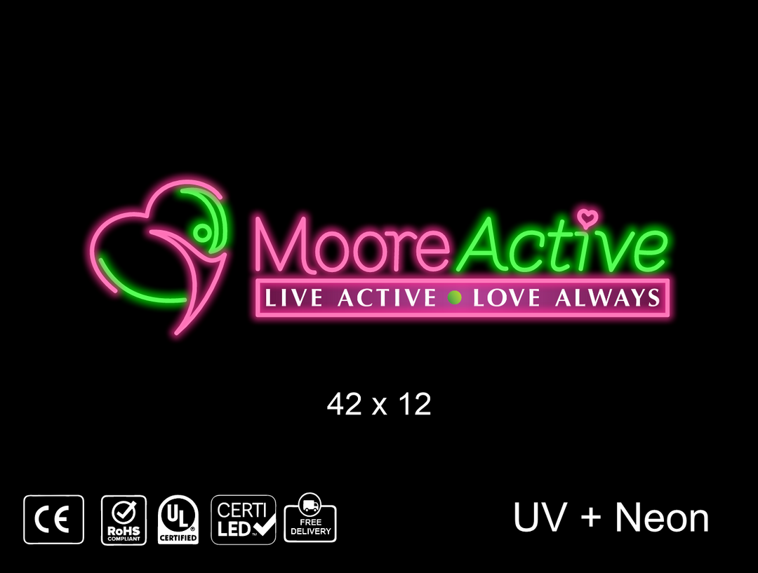 Custom neon sign for Michelle Moore