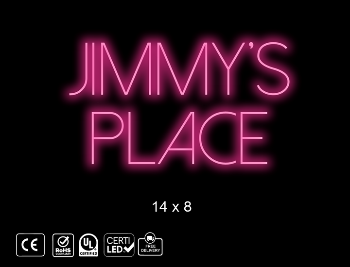 Custom Neon sign for Jimmy’s