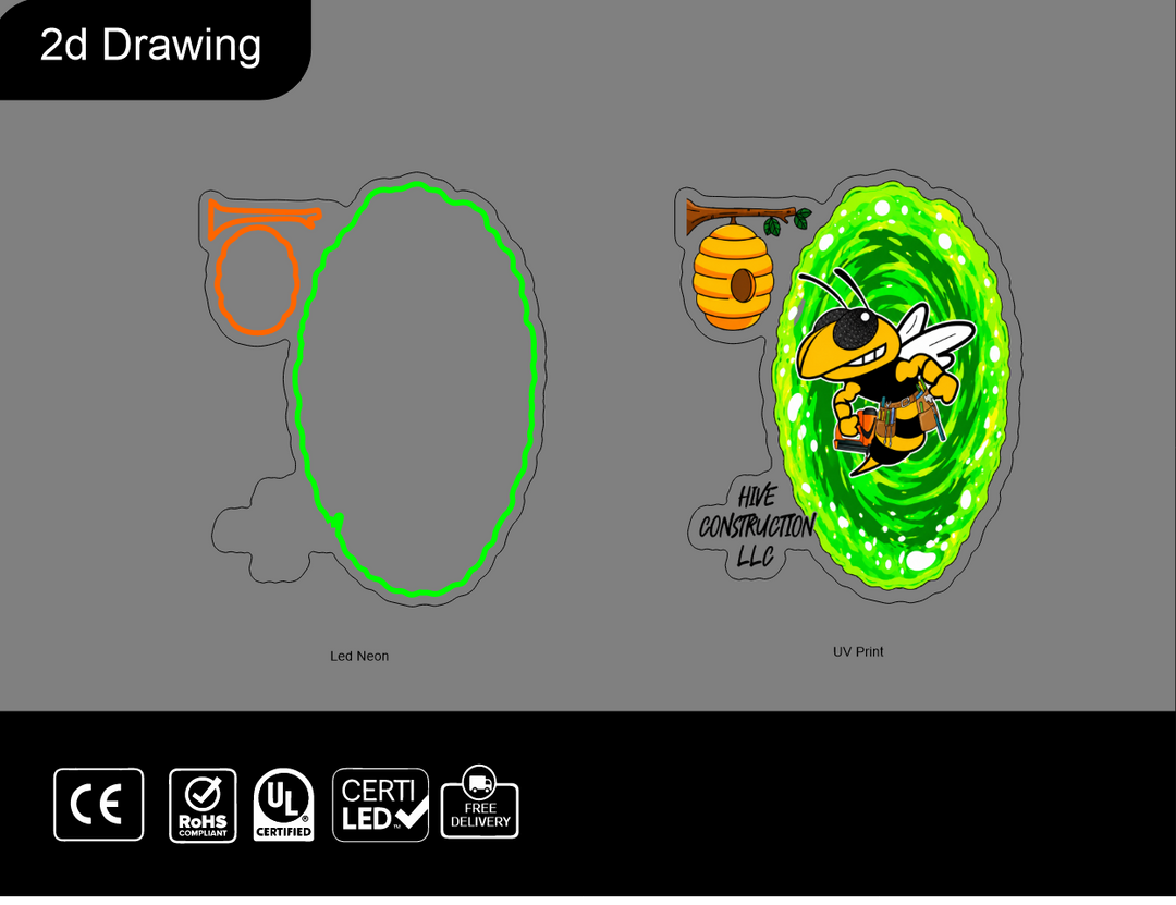 Custom Neon sign for Clayton Davis