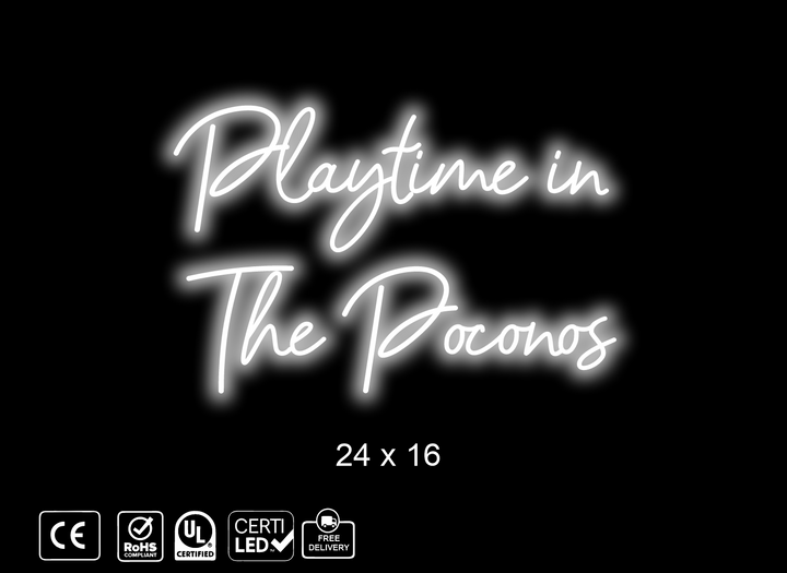Custom neon sign for Peter Landis