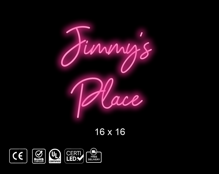 Custom Neon sign for Jimmy’s