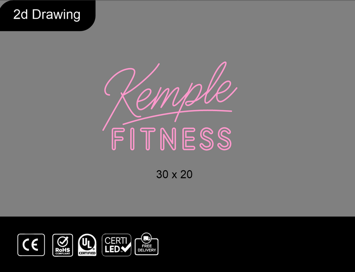 Custom Neon sign for Jess Kemple