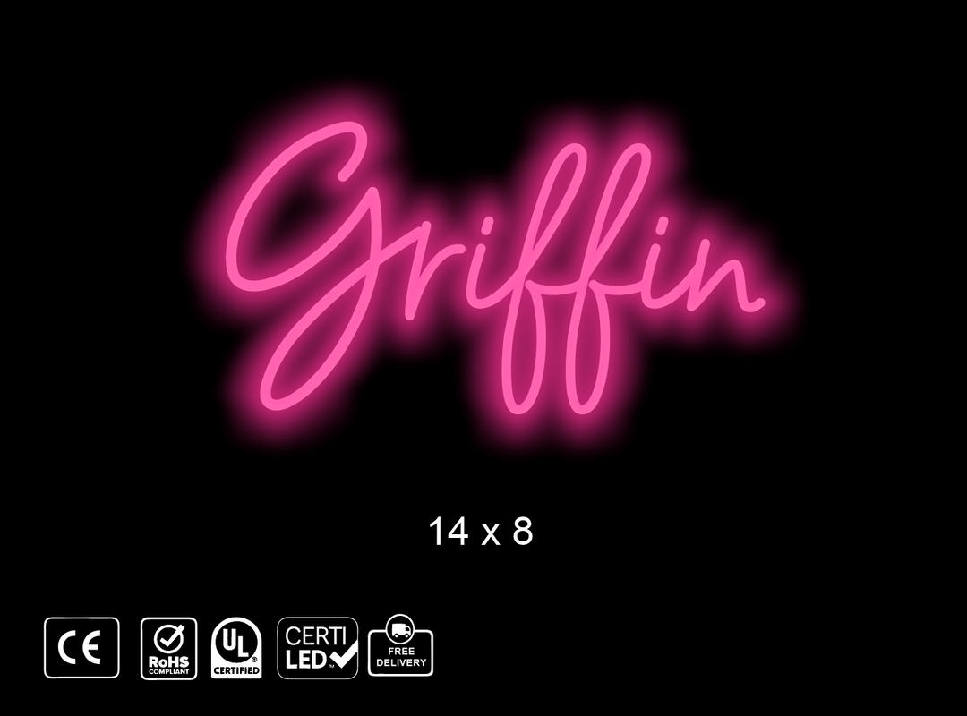 Custom Neon sign, Griffin