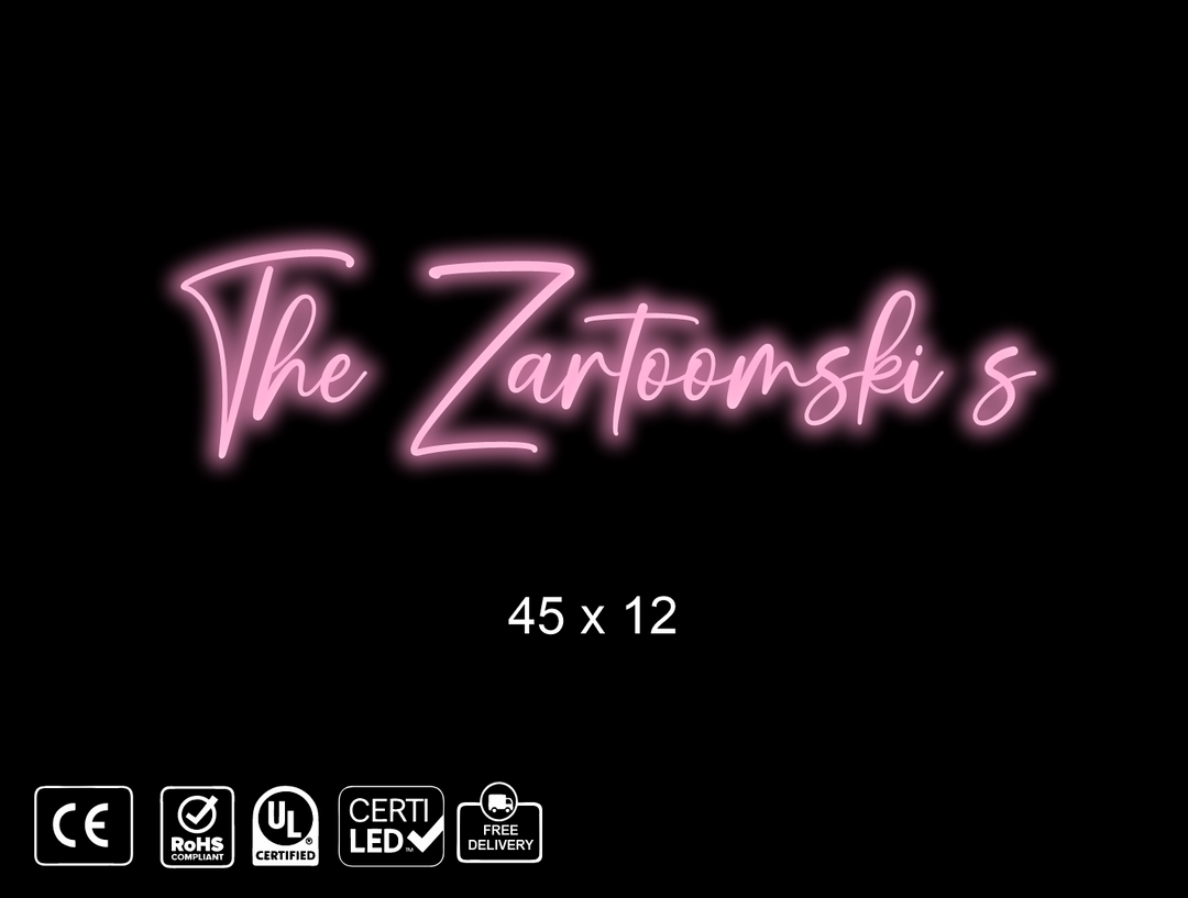 Custom Neon sign for Matt Zaryski