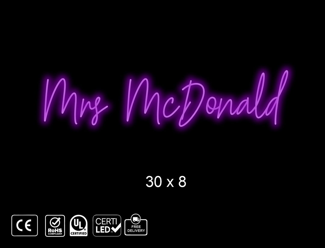 Custom Neon sign for Stacy Calderon