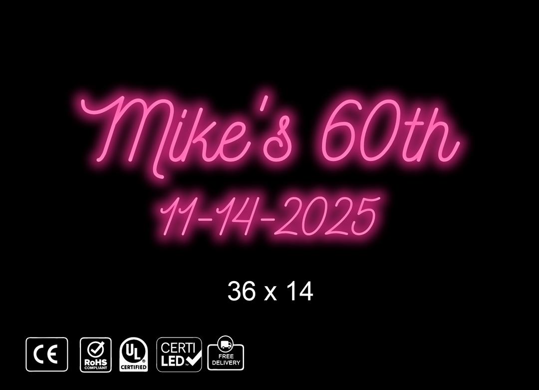 Custom Neon sign for Mary Heath