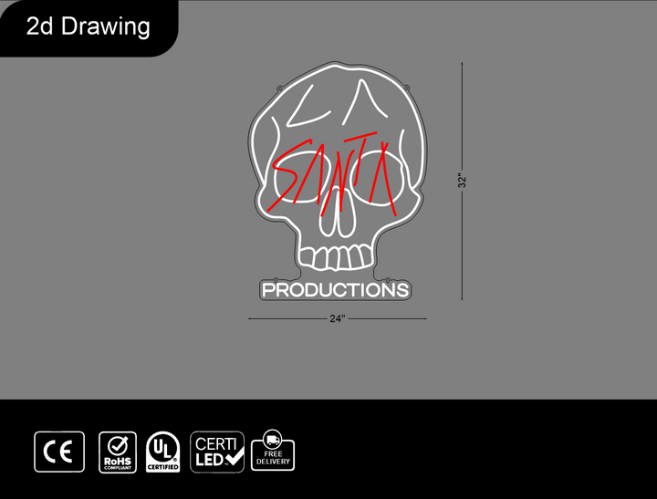 Custom Neon sign for Hans cisneros