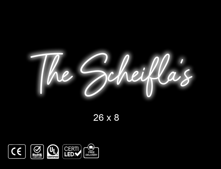 custom Neon sign for W. Scheif