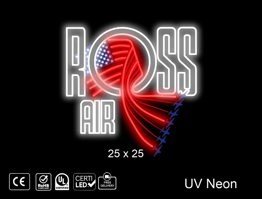 Custom Neon sign for Jacob Ross