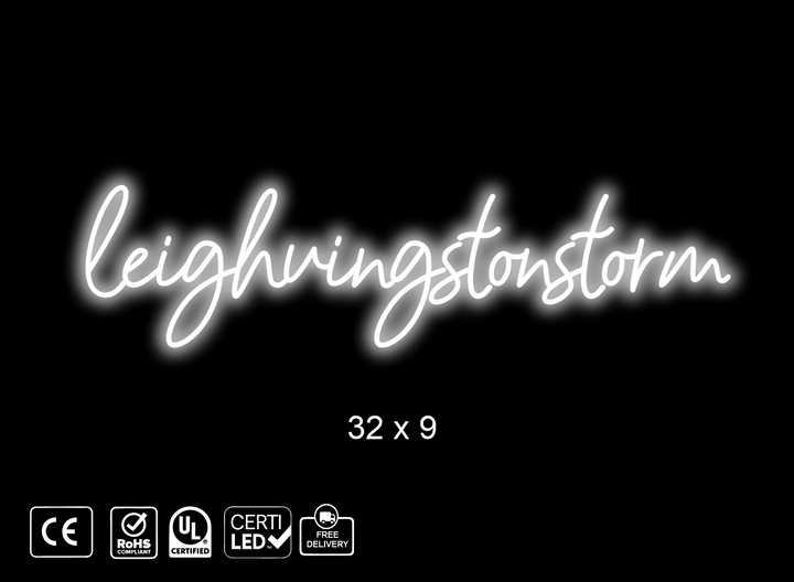 Custom Neon sign for S. M. Gray