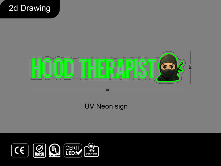 Updated custom neon sign for Devin Lockr