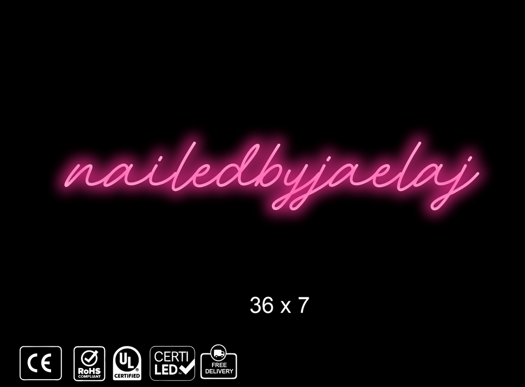 Custom Neon sign for Saedie Johnson