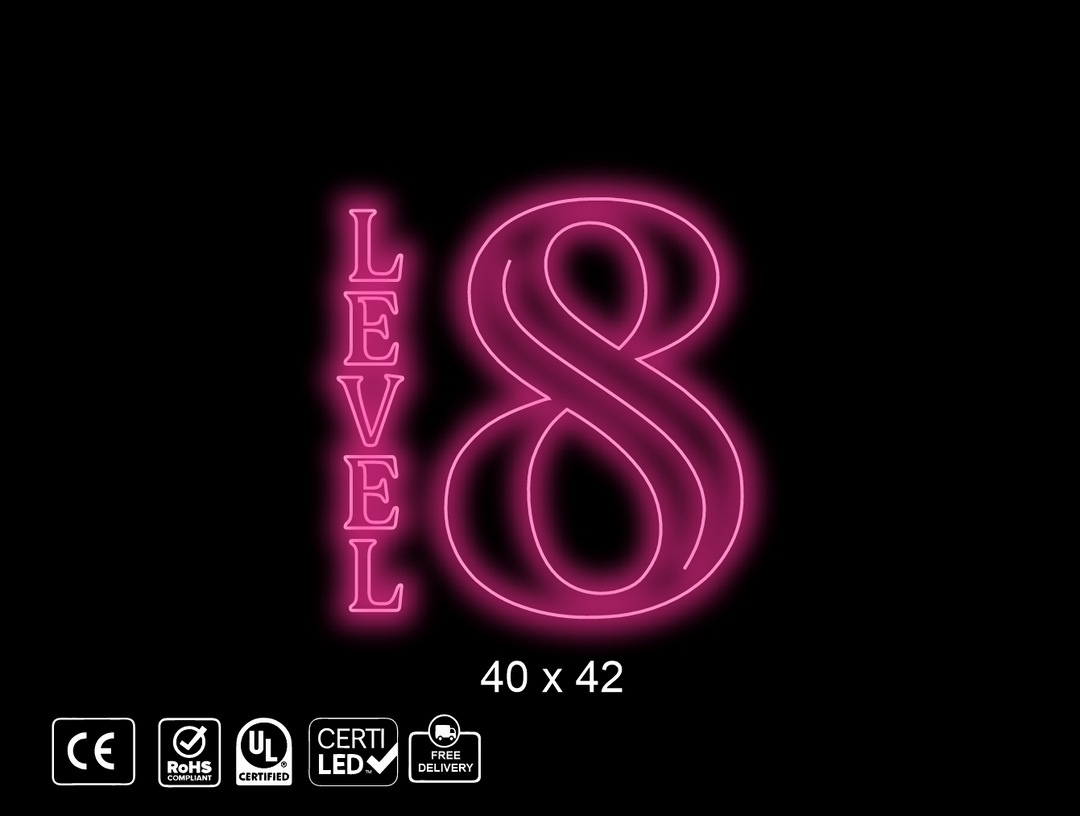 Neon sign for  Angela DeFalco