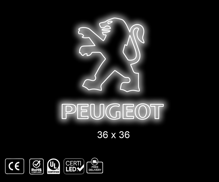 Custom Neon sign for chris peugeot