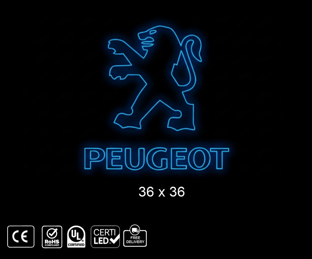 Custom Neon sign for chris peugeot