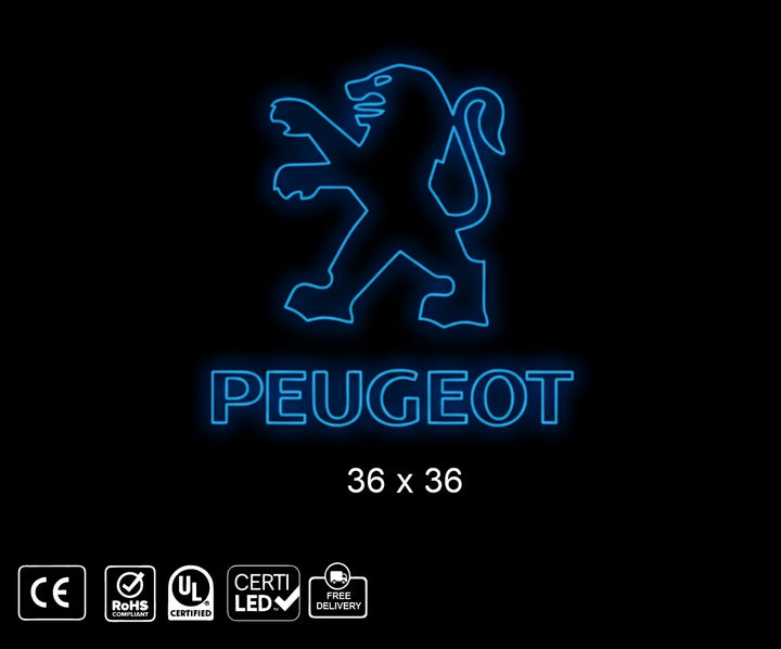 Custom Neon sign for chris peugeot