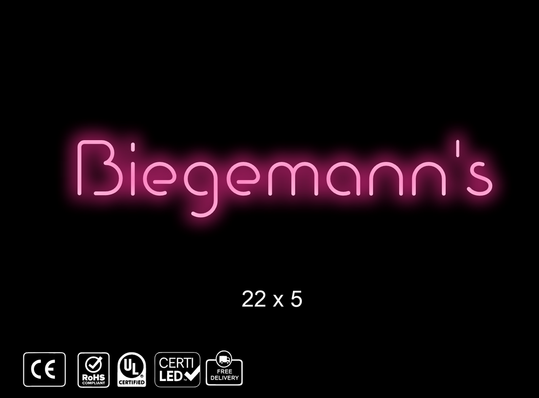 Custom Neon sign for Deann Biegemann