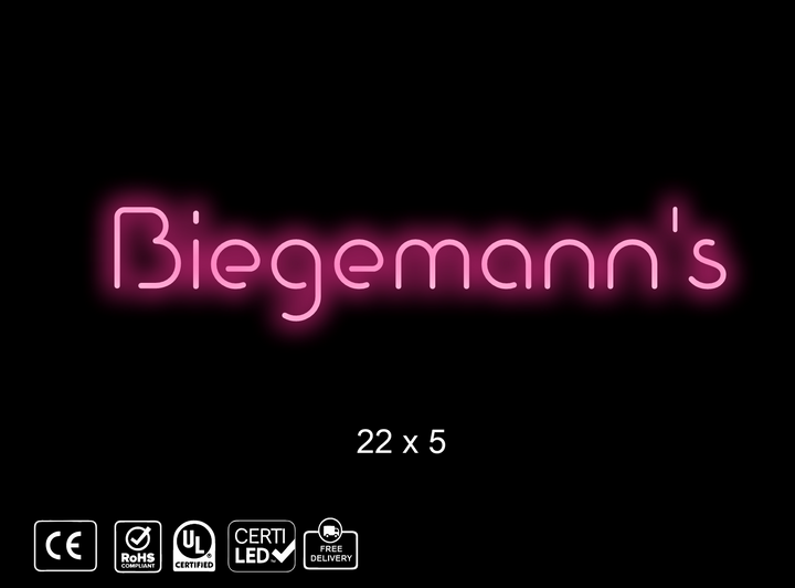 Custom Neon sign for Deann Biegemann