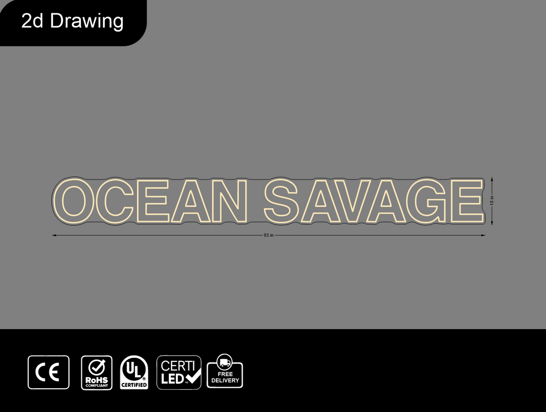 CUSTOM NEON SIGN FOR CHRIS SAVAGE
