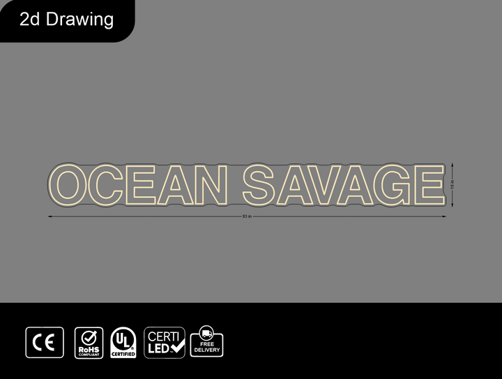 CUSTOM NEON SIGN FOR CHRIS SAVAGE