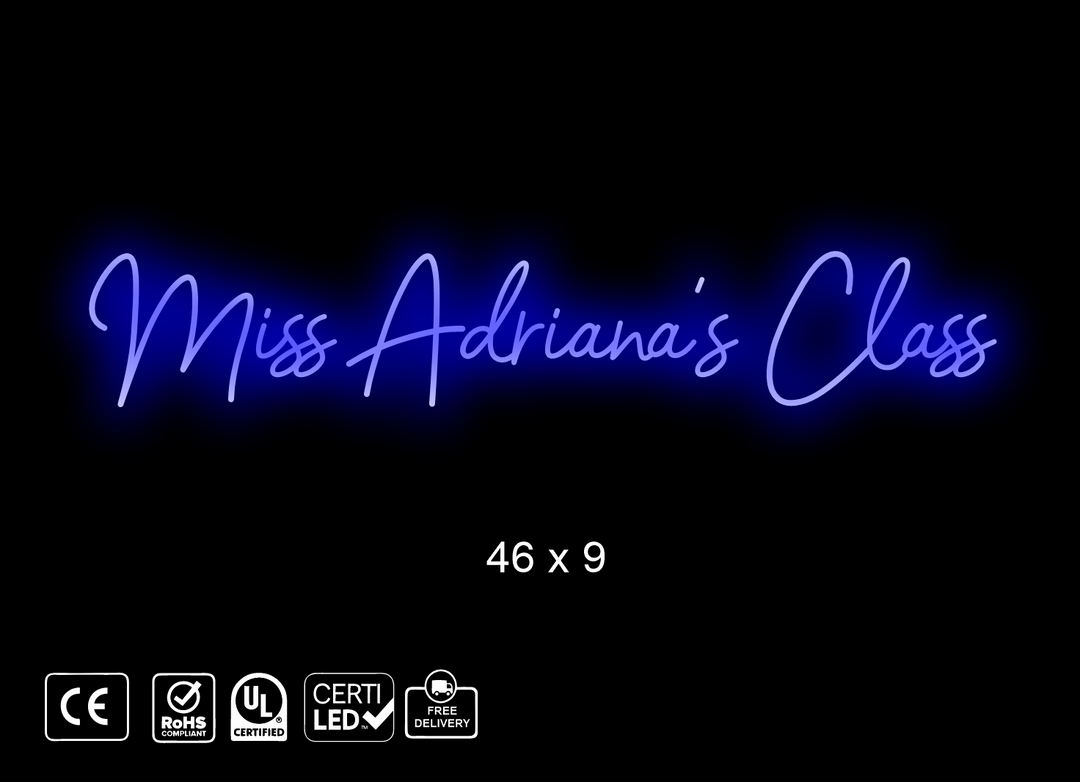 Custom Neon sign for Adriana Finch