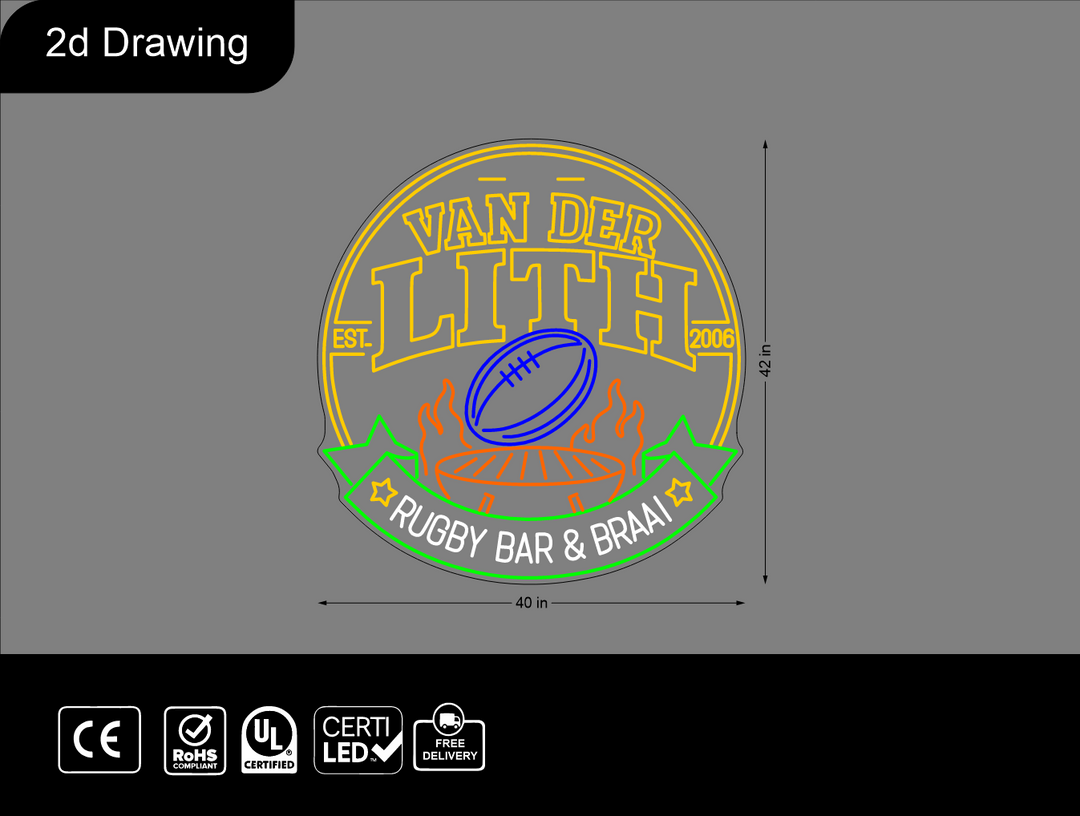 Custom Neon sign for Dawn van der Lith