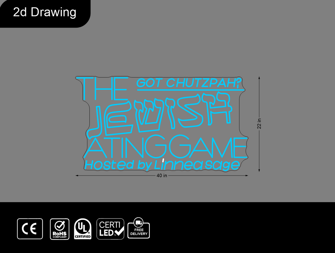 Custom Neon sign for Francisco Solorzano