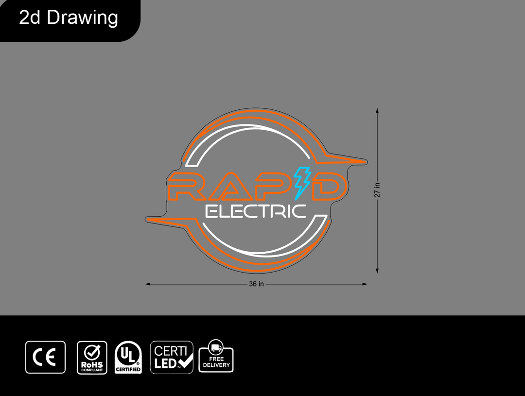 Custom Neon sign for Aaron Nutt