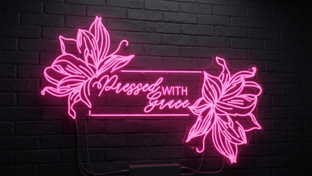 Custom Neon sign for Matt Thomas (48"W x 31"H)