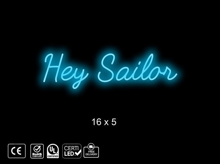 Updated custom neon sign for Mary