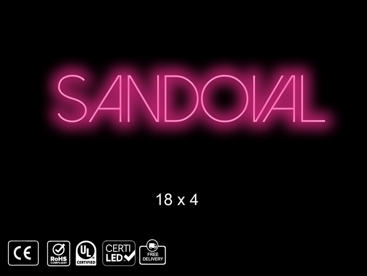 Custom neon sign for Arturo Rojas