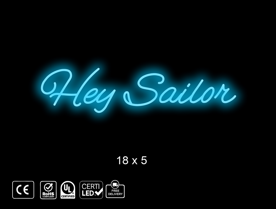 Updated custom neon sign for Mary