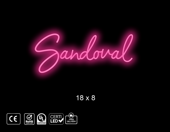 Custom neon sign for Arturo Rojas