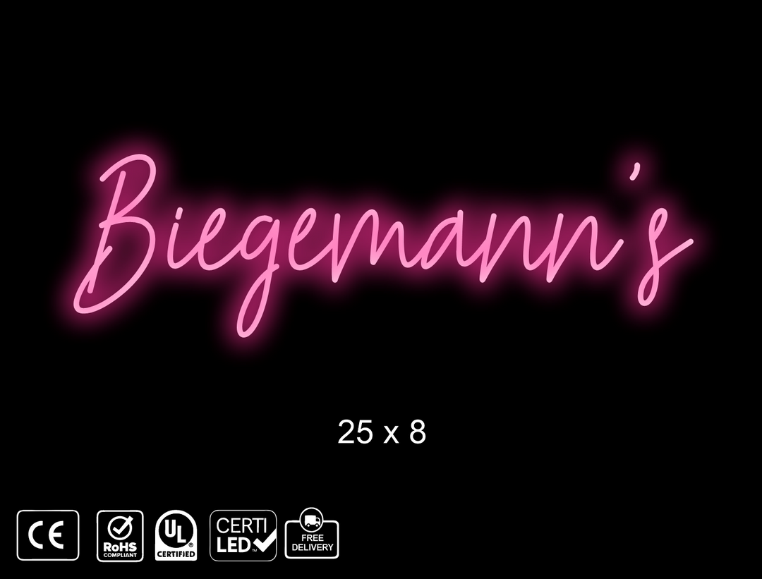 Custom Neon sign for Deann Biegemann