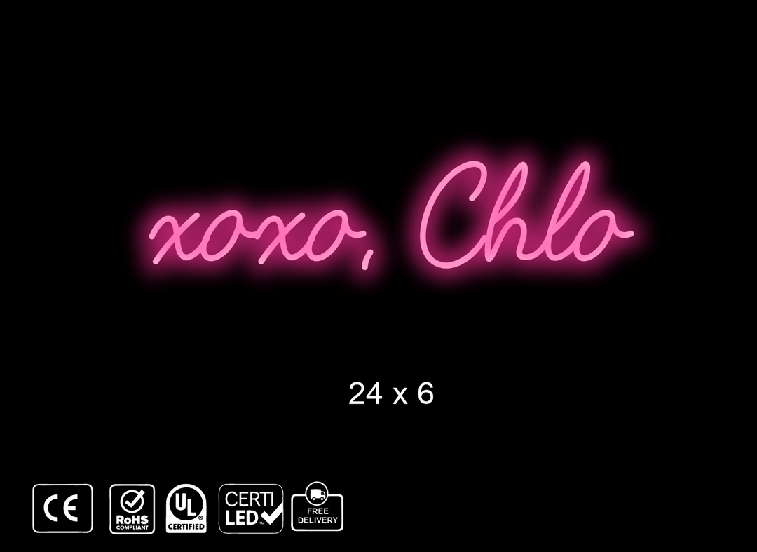 Custom Neon sign for Chloe Masciale