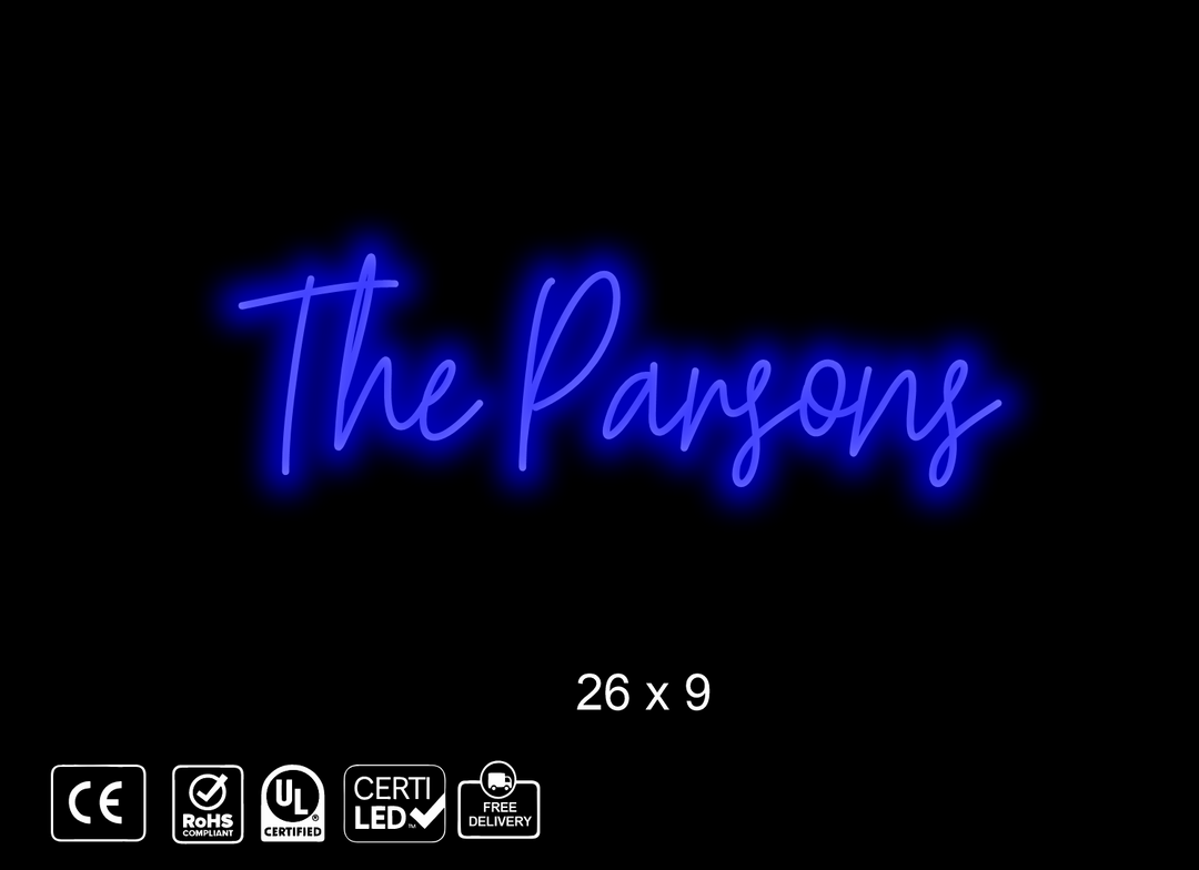 Custom Neon sign for Brian C. Parsons