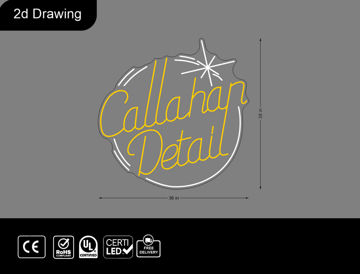 Custom Neon sign for Kevin M Callahan