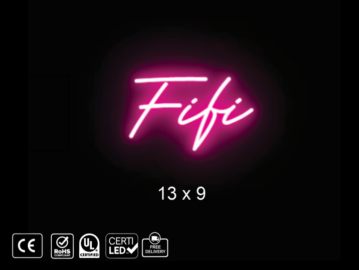 custom neon sign for Fiona O’Reilly