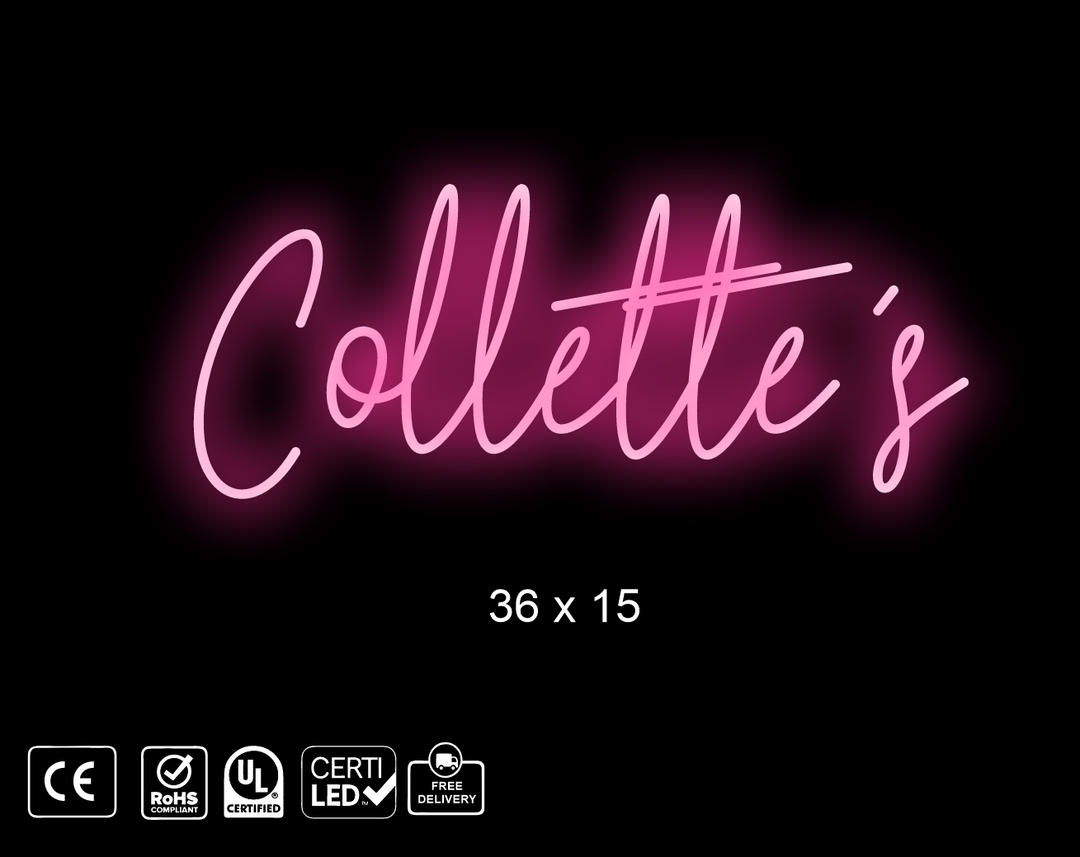 custom neon sign for Cameron