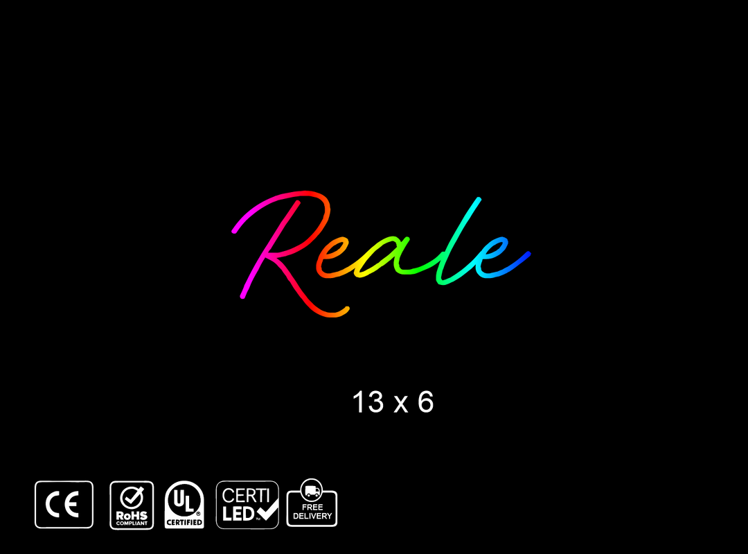 Custom Neon sign for Reale