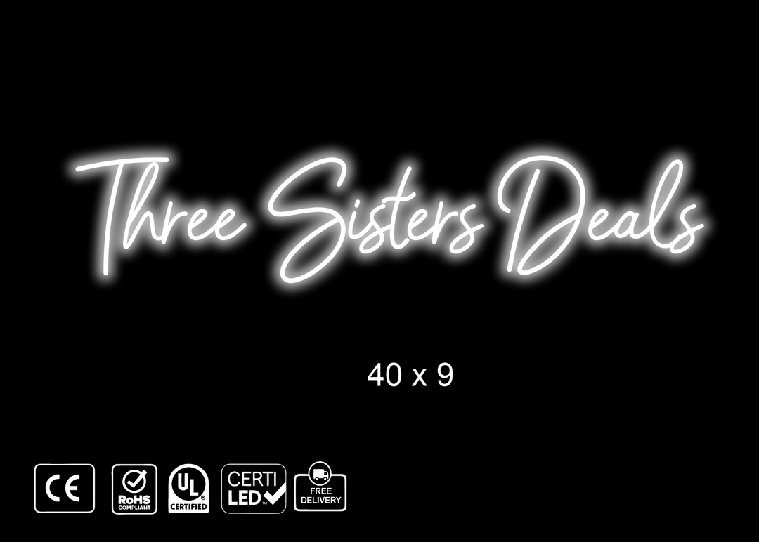 Custom Neon sign, Three Sisters