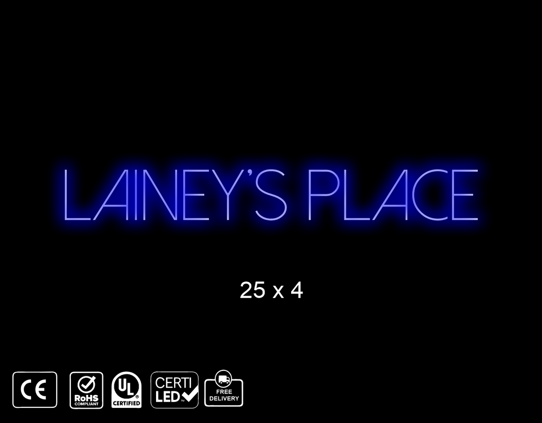 custom neon sign for Elaine