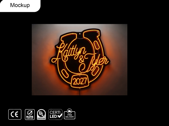 Custom Neon sign for Tyler Koss (36"W x 36"H)