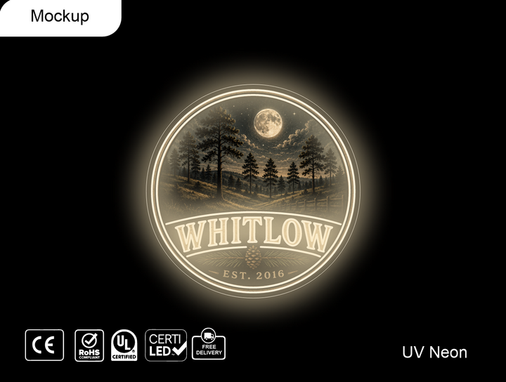 Custom Neon sign for John whitlow (36"W x 36"H)
