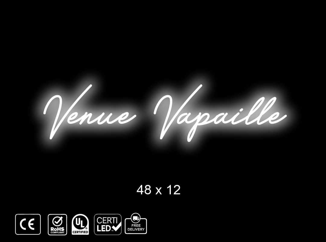 Custom Neon sign for Vappie