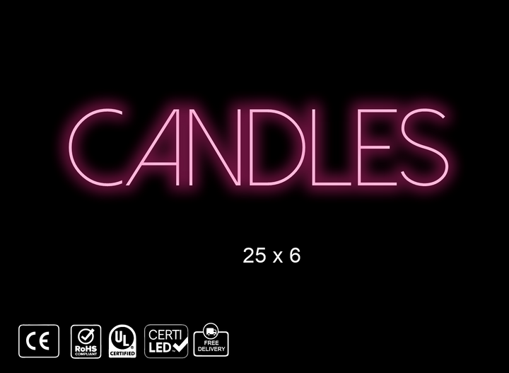 Custom Neon sign for Amoi Candle