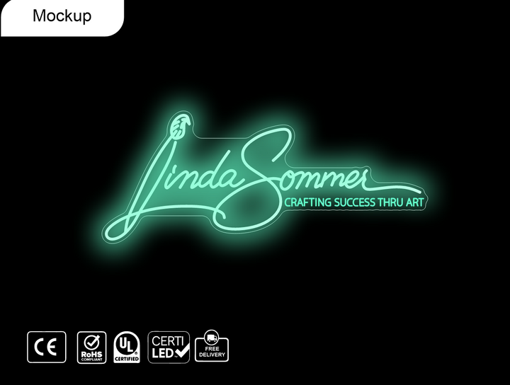 Custom Neon sign for Linda Sommer (36"W x 15"H)