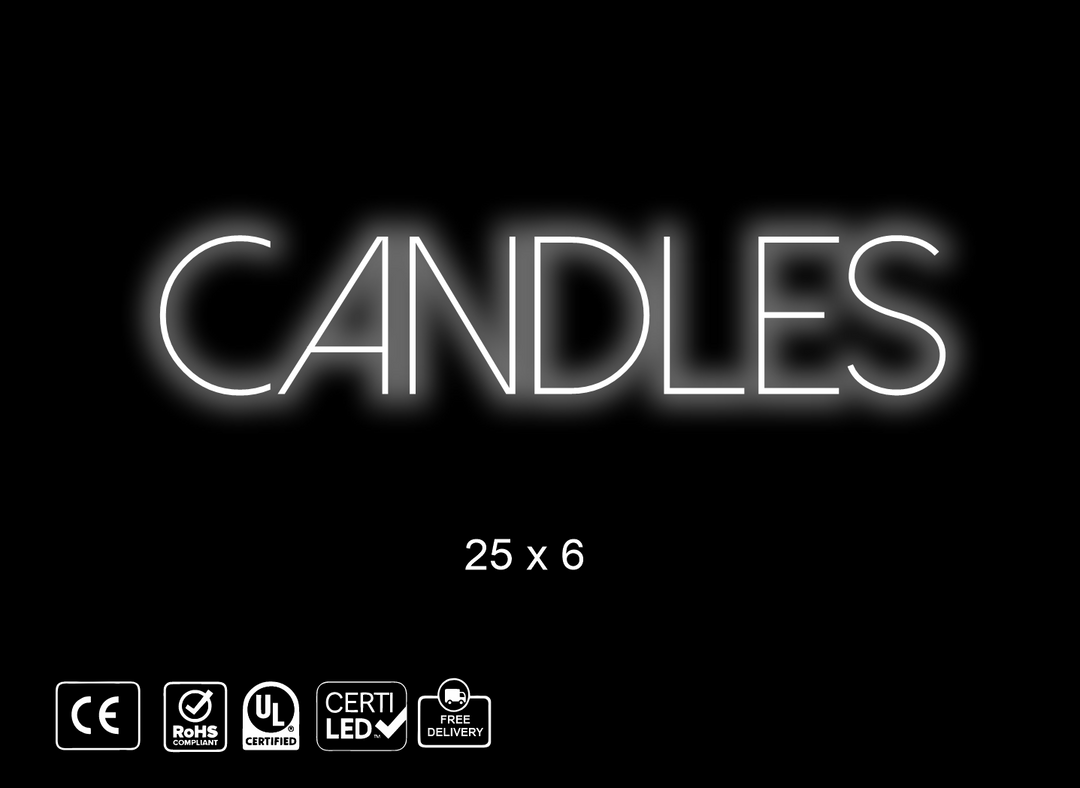 Custom Neon sign for Amoi Candle