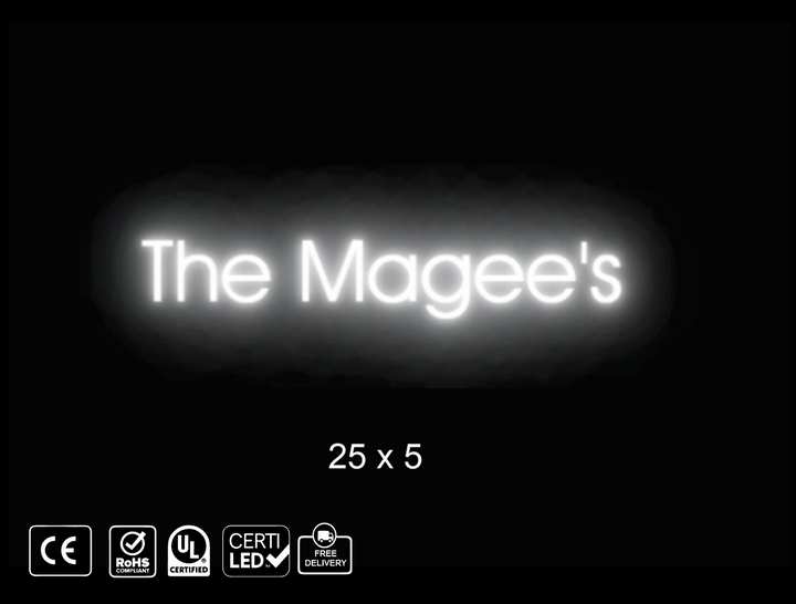 custom Neon sign for C. Magee